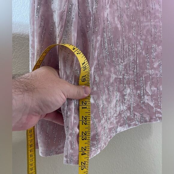 Halogen Pink Velvet Long Sleeve Top - Picture 7 of 7